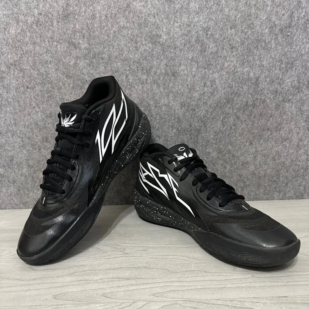 Puma‎ MB.02 Oreo Basketball Shoes Mens 10.5 Black White 379420-01 LaMelo Ball